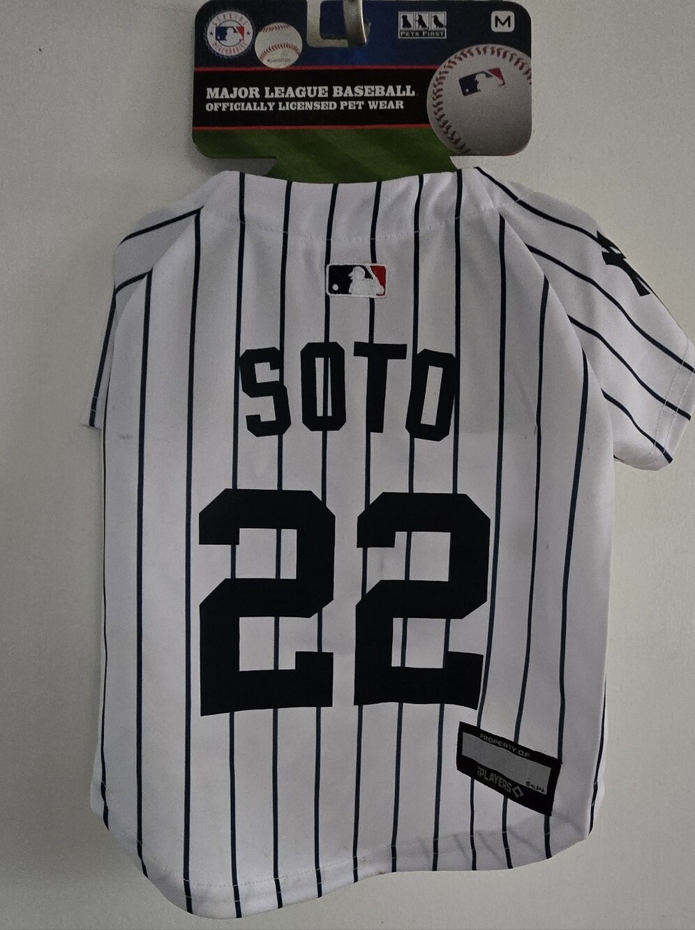 NWT Pets First Juan Soto New York Yankees Player Pet Jersey Size Medium MLB